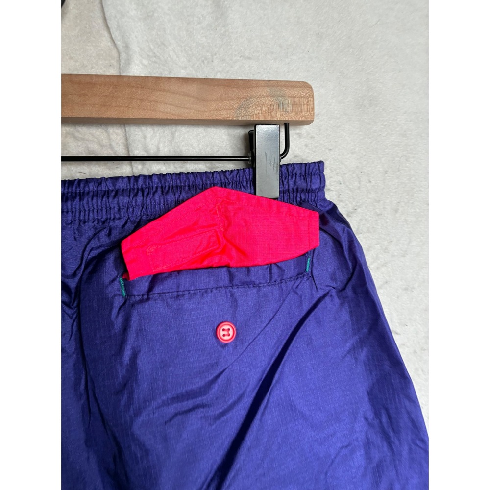 VTG Columbia Sportswear Mens Purple Nylon Windbreaker Track Pants Medium WM80 - Picture 10 of 15
